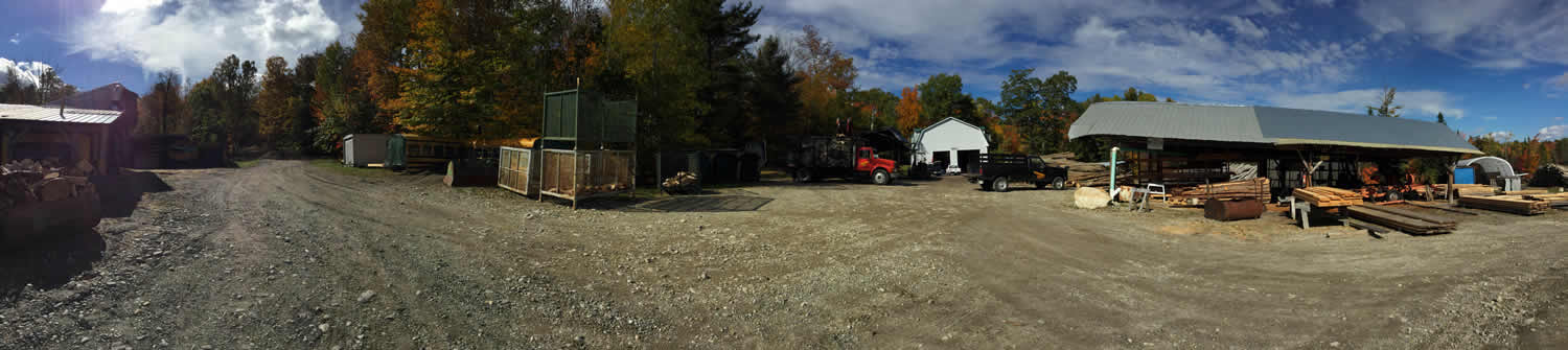 Gilpatrick & Sons lumbar yard in Richmond, Maine.